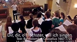 "Dir, dir, o Höchster, will ich singen", J. S. Bach